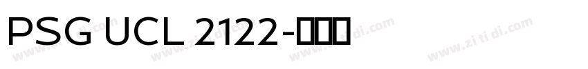PSG UCL 2122字体转换